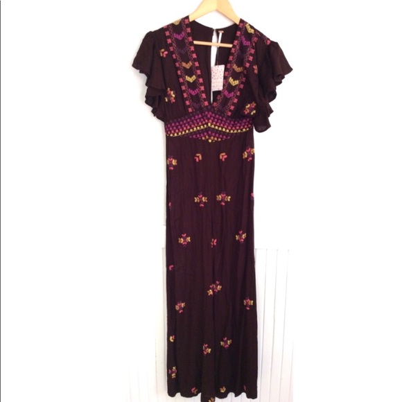 Free People Cleo Jumpsuit Sz 2 - Picture 6 of 6